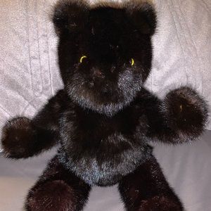 Genuine recycled MINK fur teddy bear